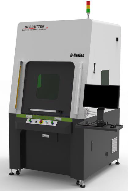BesCutter 3-axis Laser Head Scanner 180-250W Galvo CO2 Laser Marking Machine Metal Tube Fully Enclosed - BesCutter Laser Cutters and Engravers