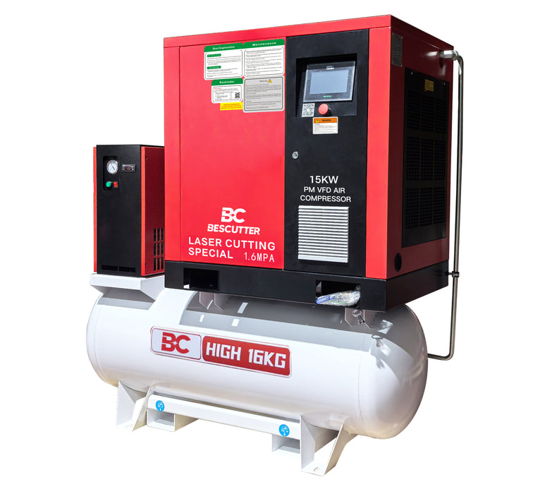 COMPRESOR DE AIRE 15KW  | CORTE POR LÁSER DE FIBRA