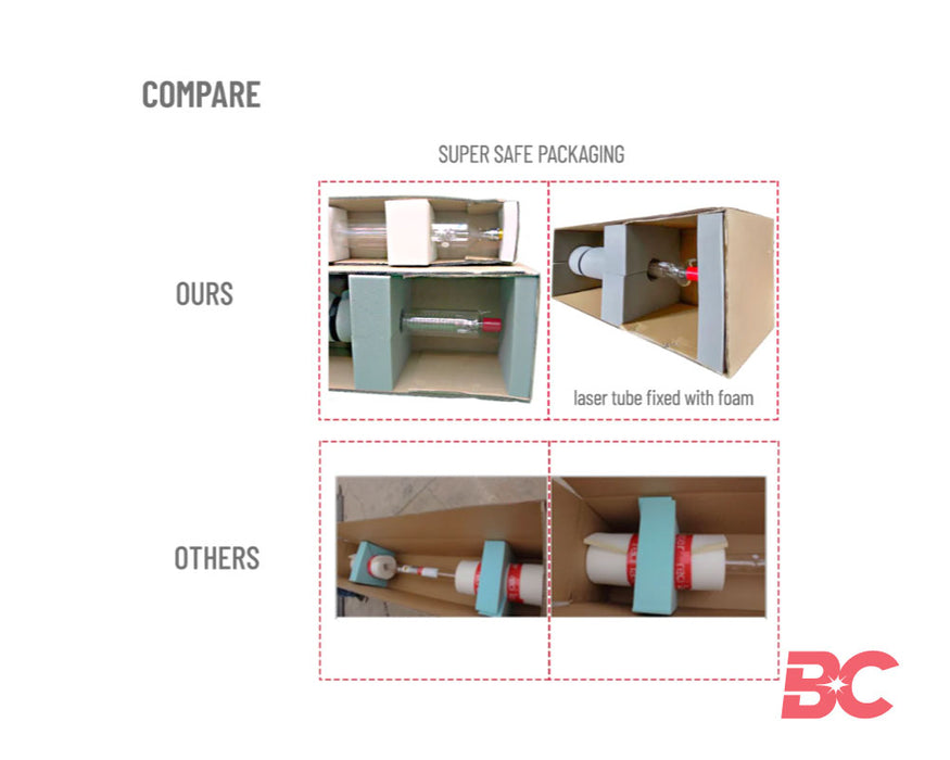 C6 130-150W CO2 Tubo láser