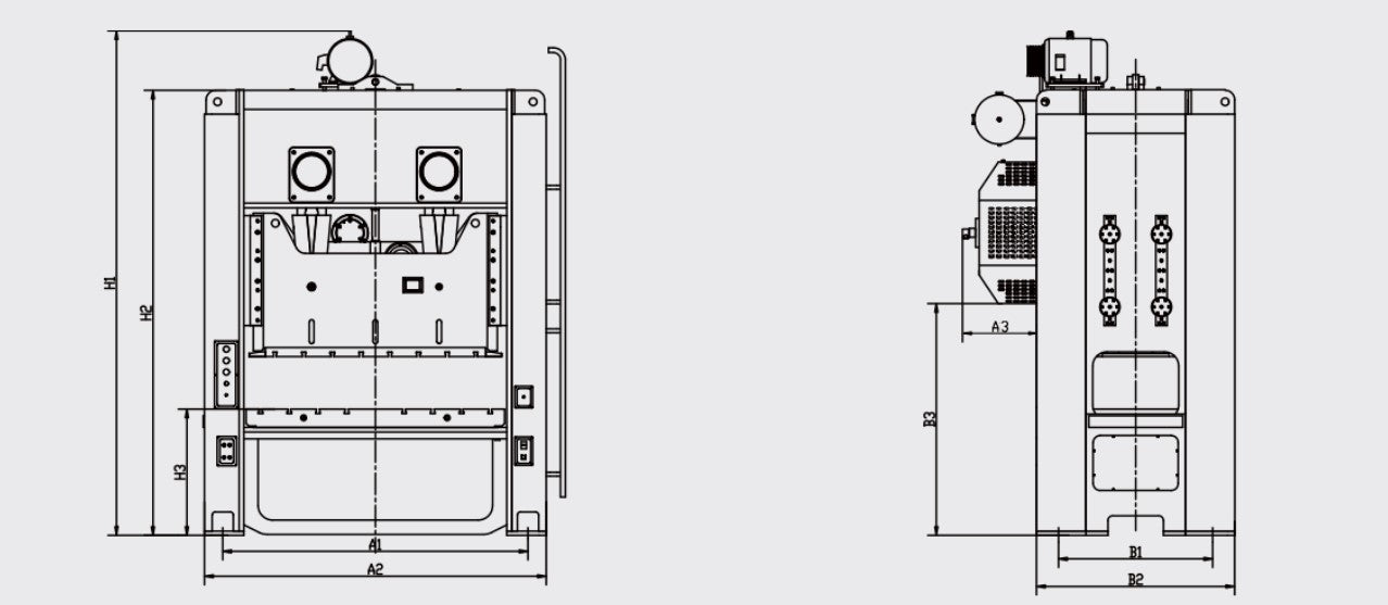 Troqueladora Servo de Doble Punto de Lado Recto JB36D