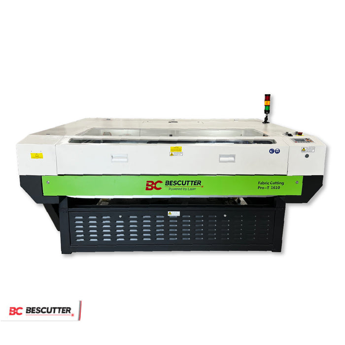ALL SYSTEM INCLUDED BESCUTTER FABRIC PRO 56''X37'' | 130 - 150W | CO2 LASER CUTTER & ENGRAVER | AVAILABLE DOUBLE HEAD, CONVEYOR BELT AND AUTO-FEEDER - BesCutter Laser Cutters and Engravers