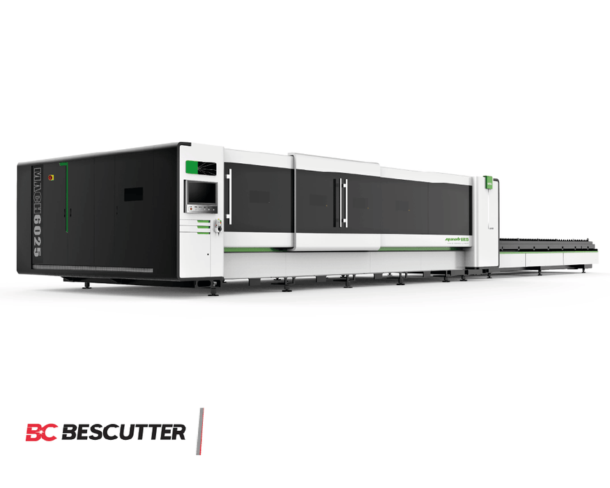 MACH SPEED 6025 20'x8.3' | 6000W -15000W IPG | Fiber Laser Cutter Fully Enclosed with Hydraulic Shuttle Table