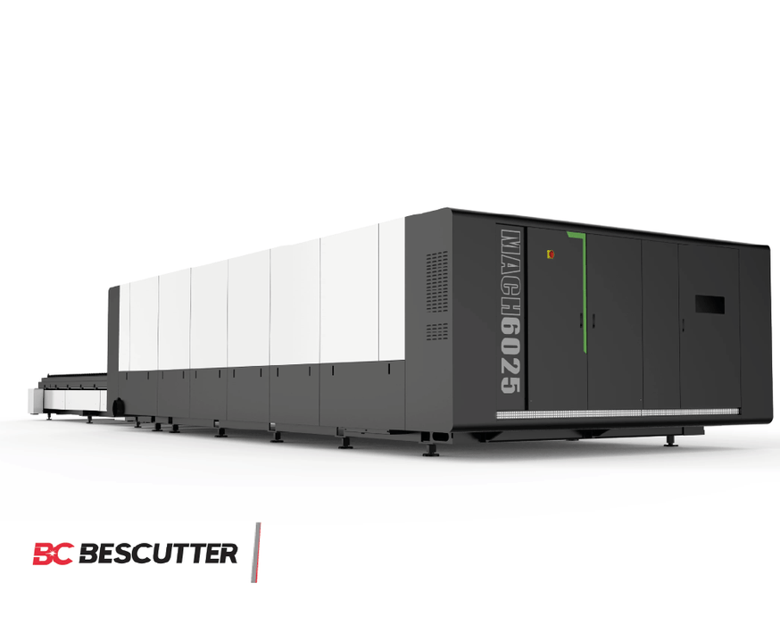 MACH SPEED 6025 20'x8.3' | 6000W -15000W IPG | Fiber Laser Cutter Fully Enclosed with Hydraulic Shuttle Table