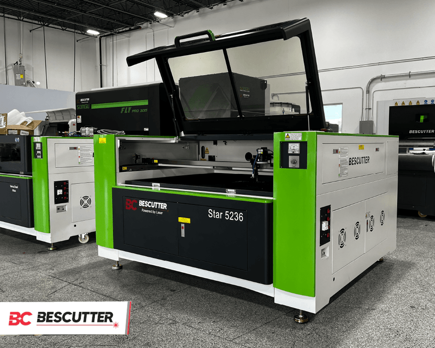 TODOS LOS SISTEMAS INCLUIDOS BESCUTTER VERSA STAR 52"X36" 150W | CORTADORA Y GRABADORA LÁSER CO2 | ENTREGA RÁPIDA | STEPMOTORS LEADSHINE