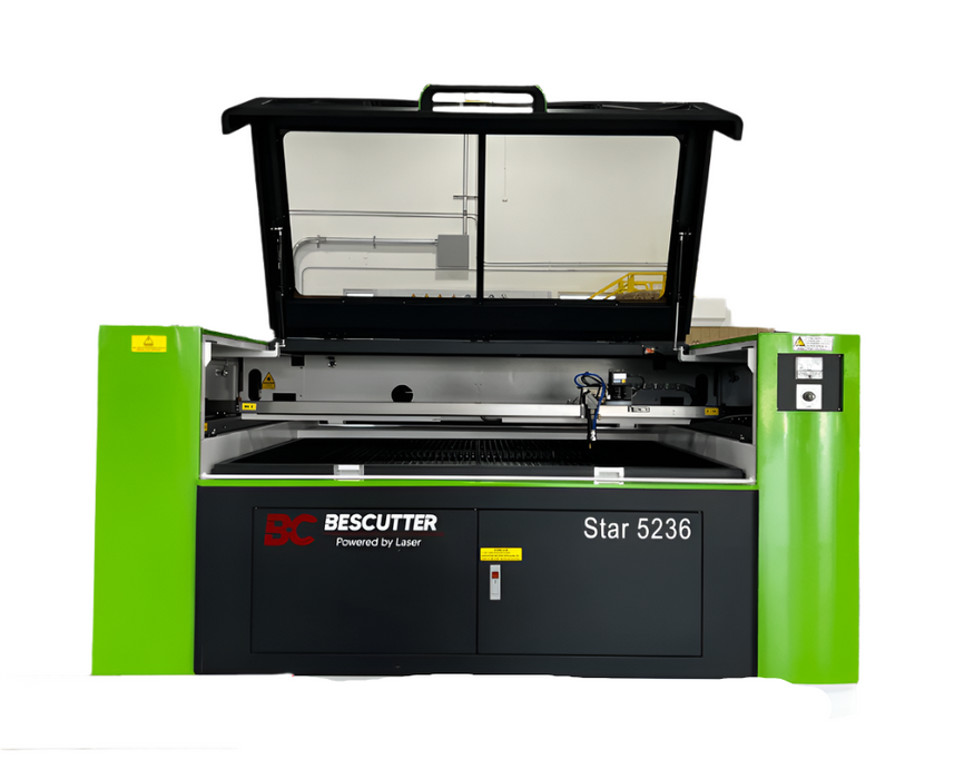 TODOS LOS SISTEMAS INCLUIDOS BESCUTTER VERSA STAR 52"X36" 150W | CORTADORA Y GRABADORA LÁSER CO2 | ENTREGA RÁPIDA | STEPMOTORS LEADSHINE