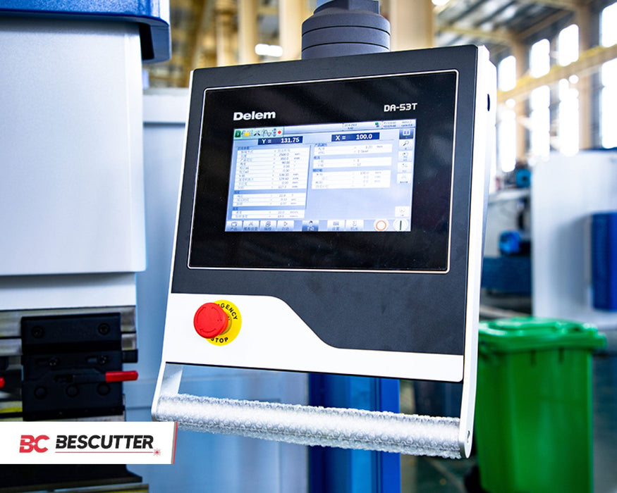 Prensa Plegadora CNC BesCutter de un Solo Servomotor 110, 170, 220 Toneladas 10/13 Pies Delem DA 53T
