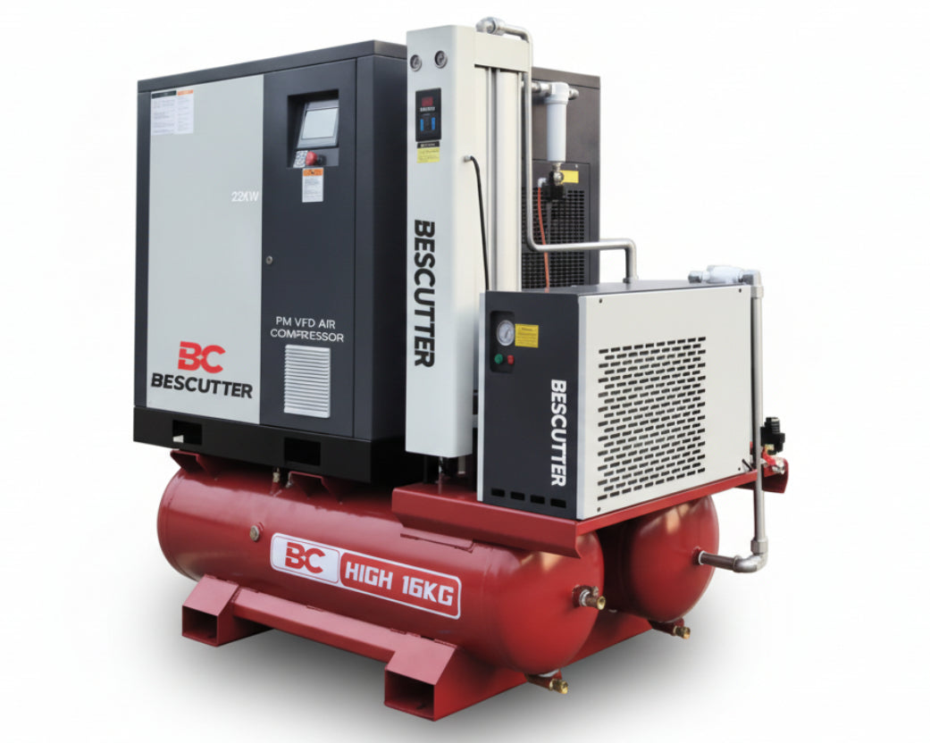 22 kW Industrial Air Compressor | High Power Laser — bescuttermx
