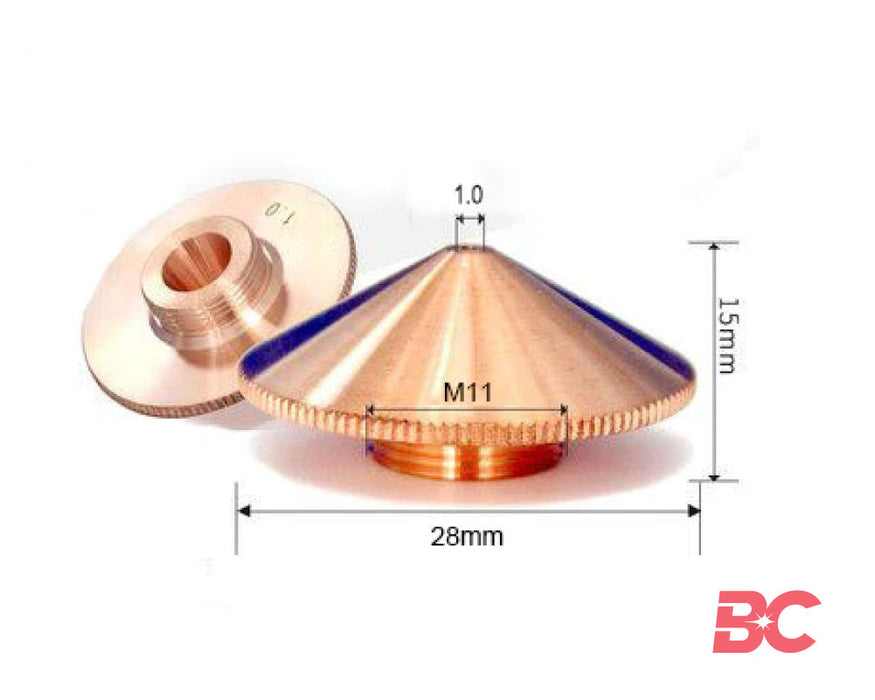 D28 Boquillas de Cobre | Para cabezal de láser de fibra