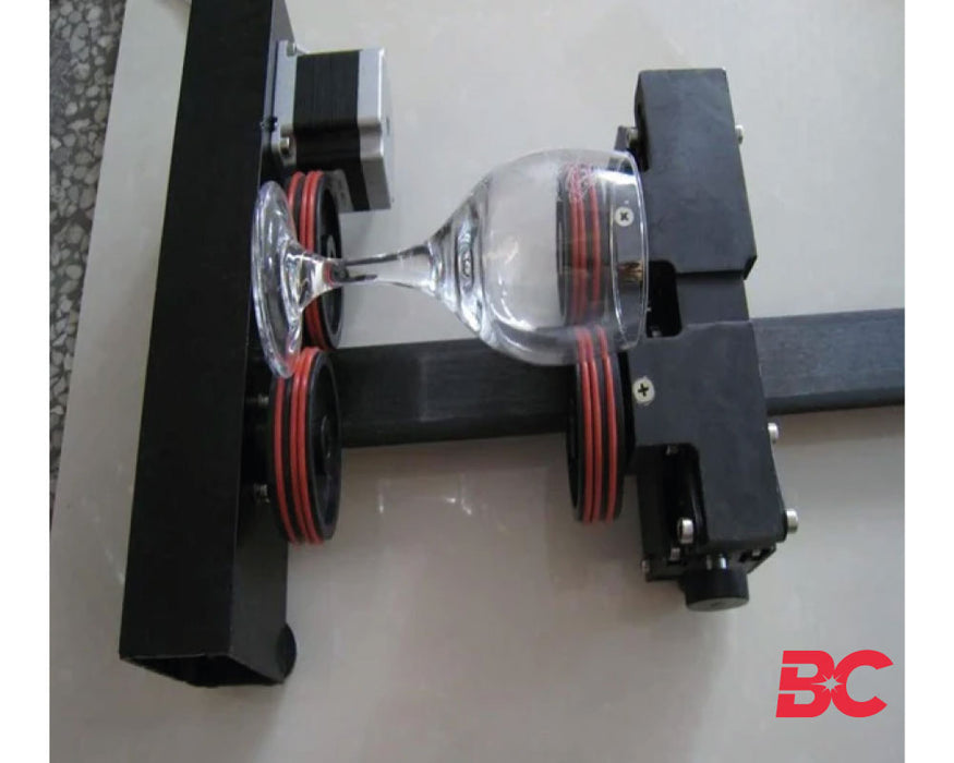 Máquina rotativa de tracción en las cuatro ruedas para grabado láser