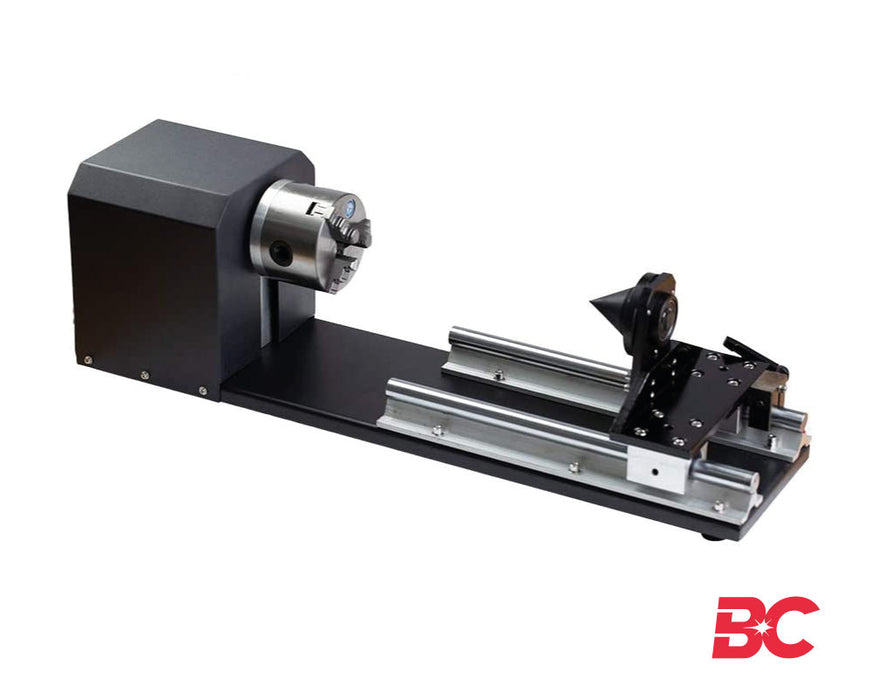 Mandril giratorio de tres mordazas para grabado láser